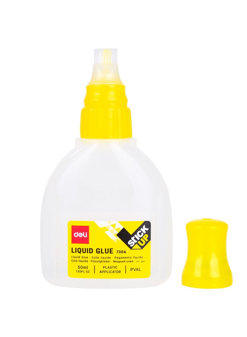 Deli E7304 Liquid Glue 50ml Transparent 1pcs - ideal for office, school, and craft use - Image 2
