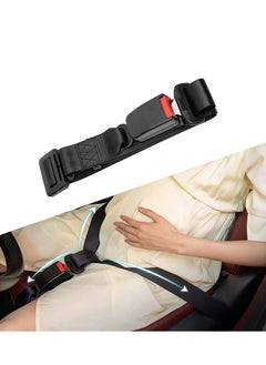 Peachjoy Pregnancy Seat Belt Adjuster - Seat Bump Strap for Pregnant Women - Prevent Abdomen Compression and Protect Belly- Pregnancy Must Haves Maternity Seat Cover Belt for Expectant Mothers (BLACK)  - Image 1