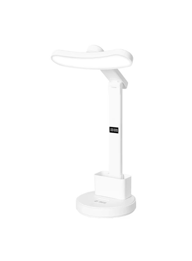 MS-1005 Foldable LED Desk Lamp with Lithium Battery, Digital Display, and Mobile Phone Holder - Image 1