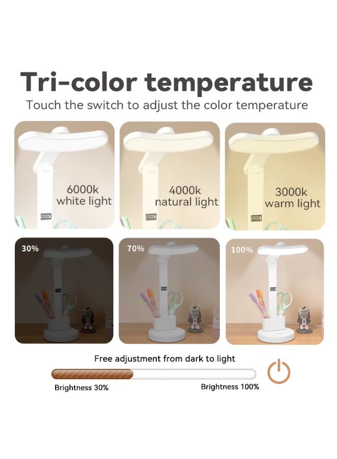 MS-1005 Foldable LED Desk Lamp with Lithium Battery, Digital Display, and Mobile Phone Holder - Image 4