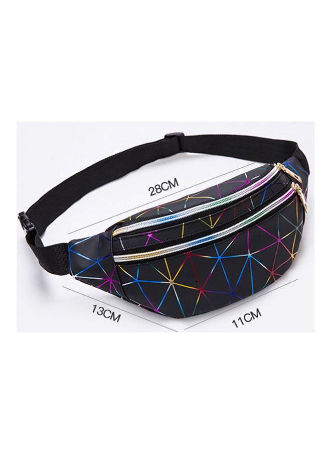 Y&D - Multilayer Outdoor PU Waist Chest Pack Triangle Black 28.00*11.00*13.00cm - Image 1