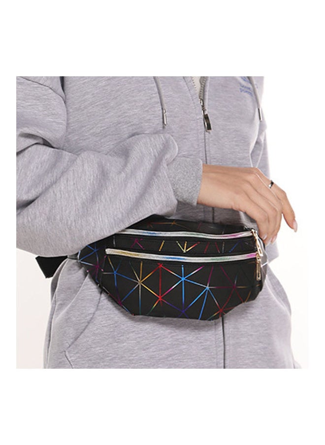 Y&D - Multilayer Outdoor PU Waist Chest Pack Triangle Black 28.00*11.00*13.00cm - Image 1
