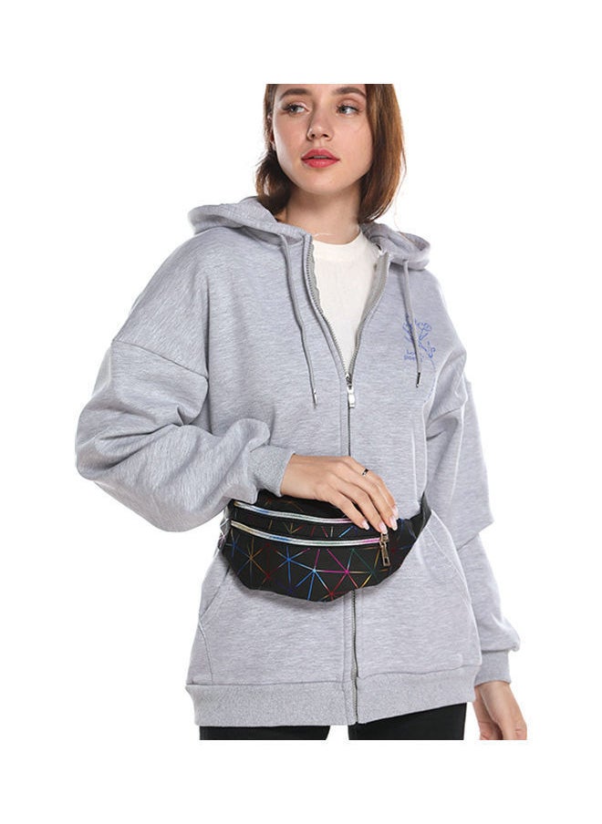 Y&D - Multilayer Outdoor PU Waist Chest Pack Triangle Black 28.00*11.00*13.00cm - Image 1
