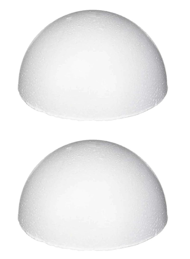 PARTNER 2-Piece Half Foam Ball Set 100mm Diameter White - Image 1