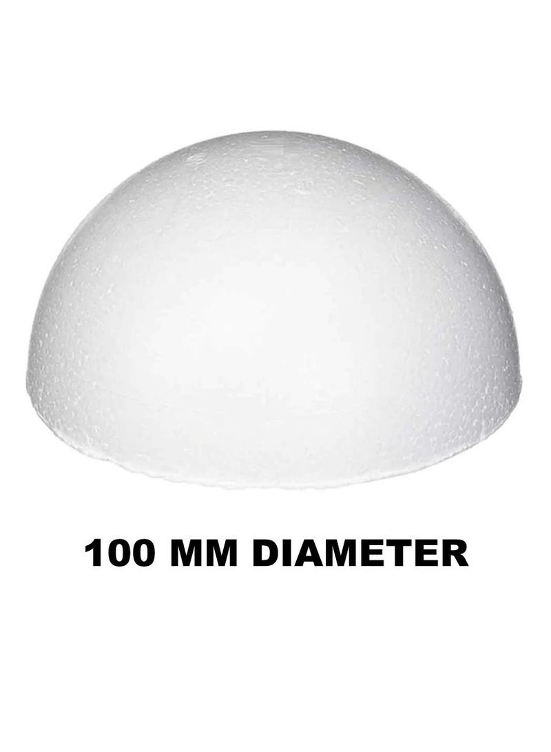 PARTNER 2-Piece Half Foam Ball Set 100mm Diameter White - Image 2