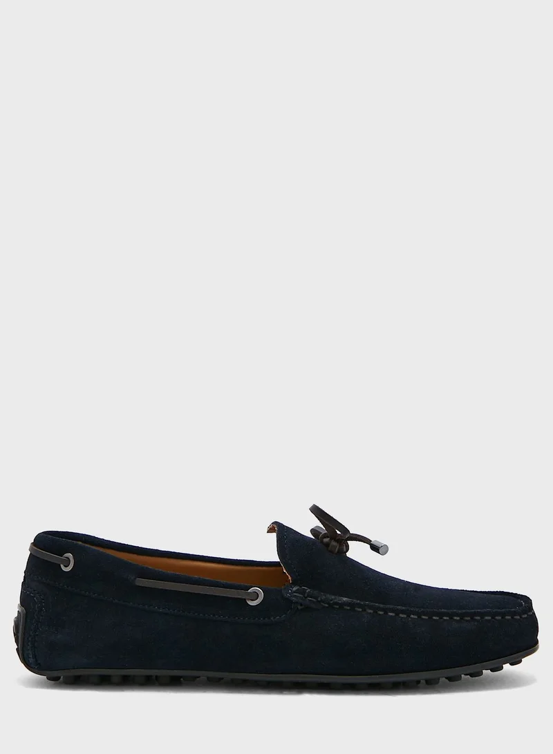 Hackett Tie Detail Driver Shoes