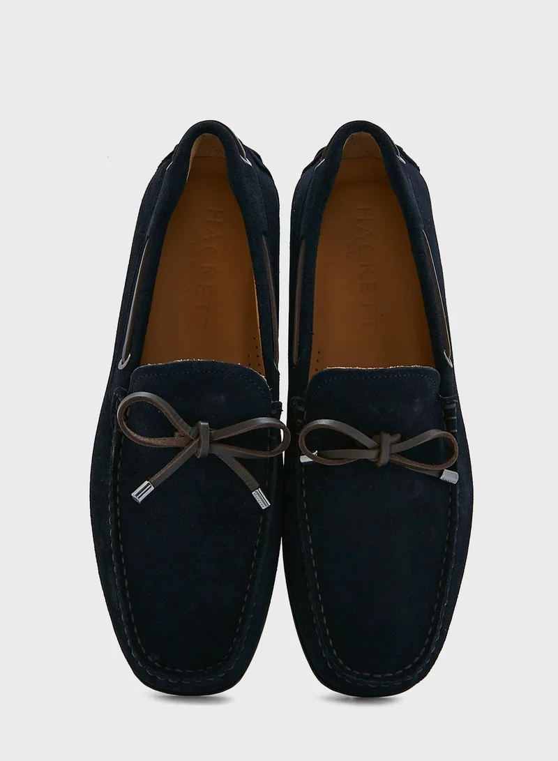 Hackett Tie Detail Driver Shoes