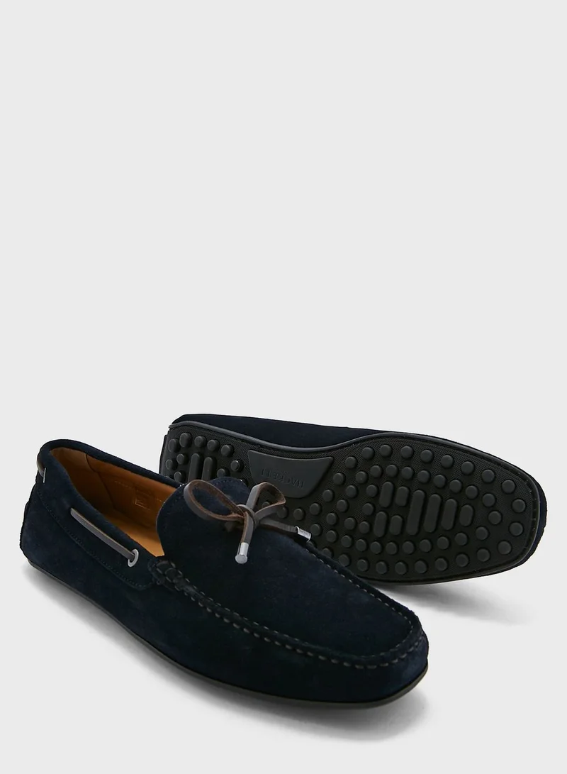 Hackett Tie Detail Driver Shoes