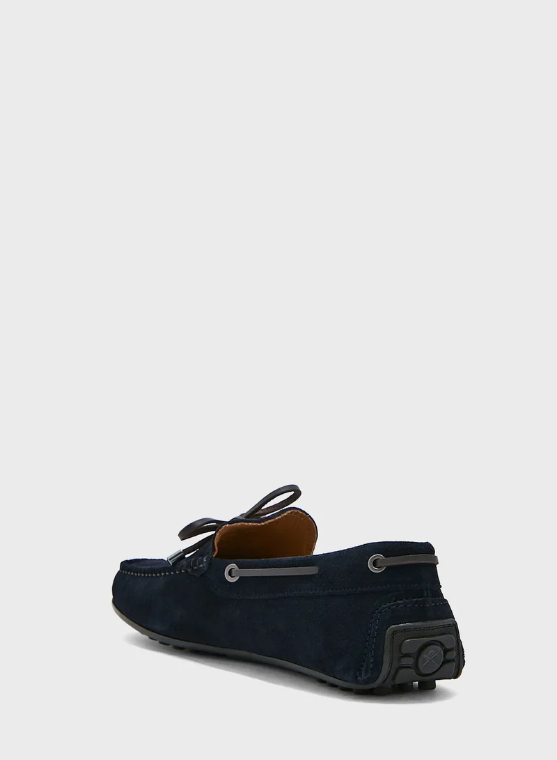 Hackett Tie Detail Driver Shoes