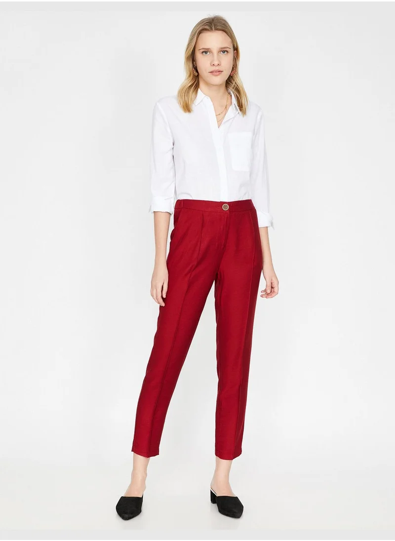 KOTON Slim Fit Trousers