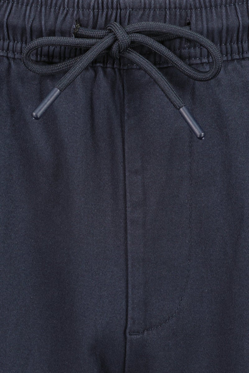 Threadbare Men Plain Cargo Shorts, Navy Blue - Image 5
