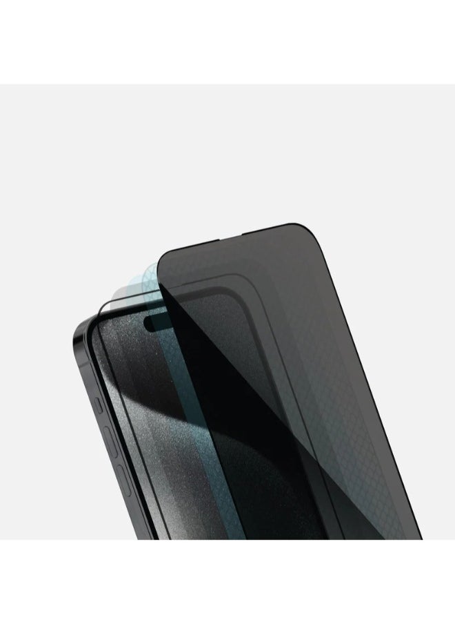 بلوتو - واقي شاشة نانو مضاد للتجسس لـ آيفون 12 (iPhone 12) لحماية الخصوصية (لقافة)  من Pluto, حماية قصوى للشاشة من الخدوش والكسر - Image 1