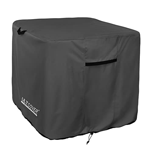 ULTCOVER Waterproof Square Air Conditioner Cover for Outside AC Units Size Upto 36W x 36D x 42H inch, Black - Image 1