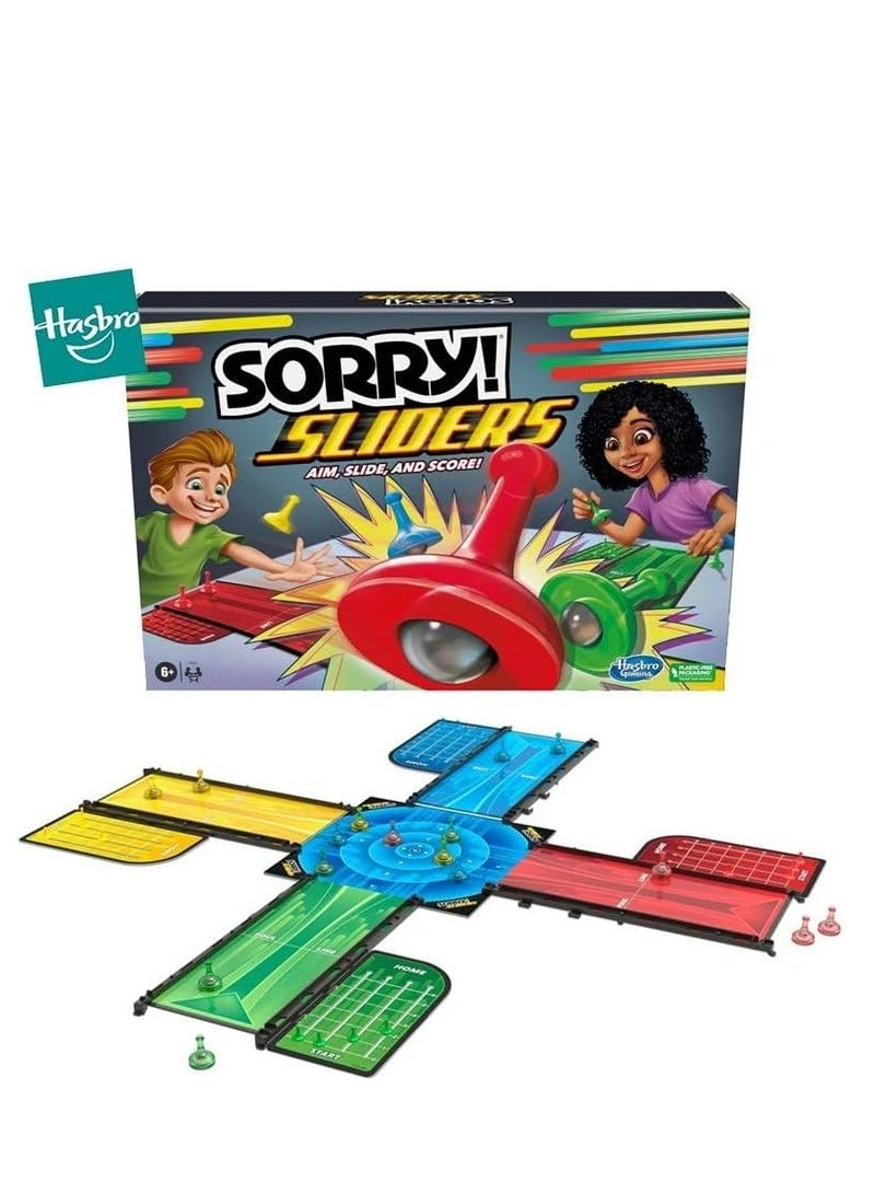 Hasbro/Disney Sorry Slider Family Board Game | Fun for 2 to 4 Players | Perfect Family Game Night! - Image 1