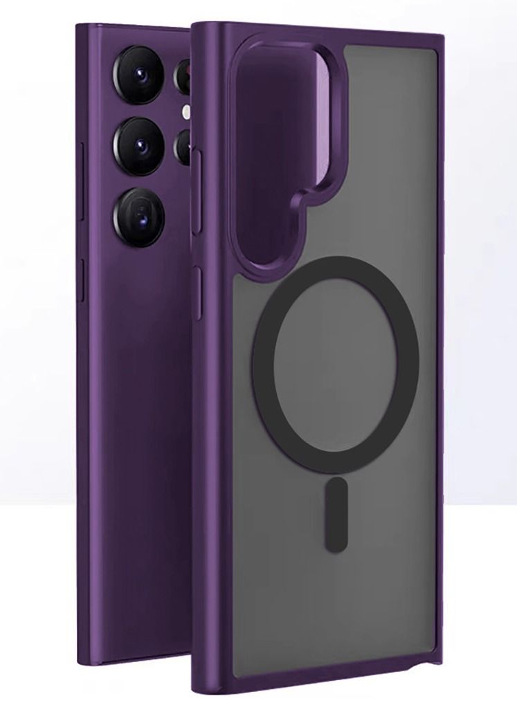 Color Fans Magnetic Phone Case for Samsung Galaxy S23 Ultra Purple