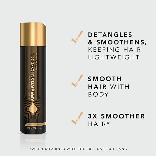 Sebastian Professional Dark Oil Lightweight Conditioner | Infused with Jojoba & Argan Oil | 8.4 fl oz - Image 3