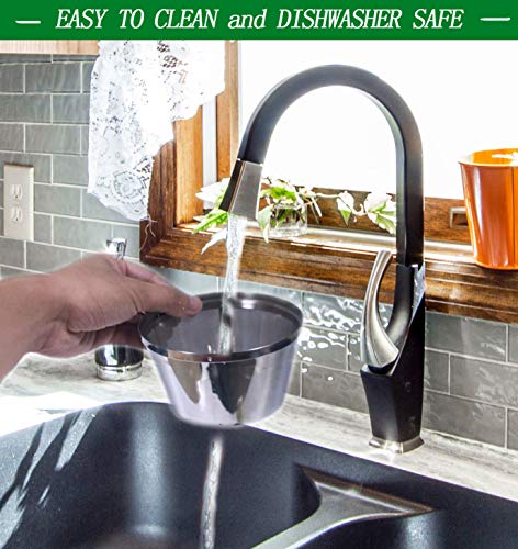 YEOSEN Reusable Coffee Filters 8-12 Cup Permanent Coffee Filters Basket Washable Compatible with Mr. Coffee Black & Decker Coffee Maker Filter 6-12 Cup - Image 2