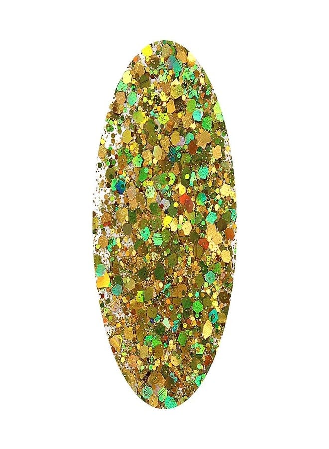 Estanoite Chunky Glitter 100g - Mixed Glitter for Craft, Cosmetic Nail, Body, Face, Nail Art, Epoxy Resin, Tumblers (Gold) - Image 3
