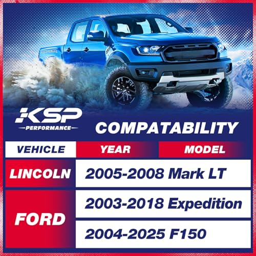 KSP PERFORMANCE KSP 2.5" Leveling Lift Kits for F150 2004-2025, 2.5in Front Chassis Level Kit Compatible With Expedition 2003-2018, Mark LT, 2pcs Auminum Suspension Strut Spacers Work On shock Absorber - Image 2