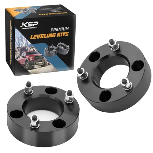 KSP PERFORMANCE KSP 2.5" Leveling Lift Kits for F150 2004-2025, 2.5in Front Chassis Level Kit Compatible With Expedition 2003-2018, Mark LT, 2pcs Auminum Suspension Strut Spacers Work On shock Absorber - Image 1