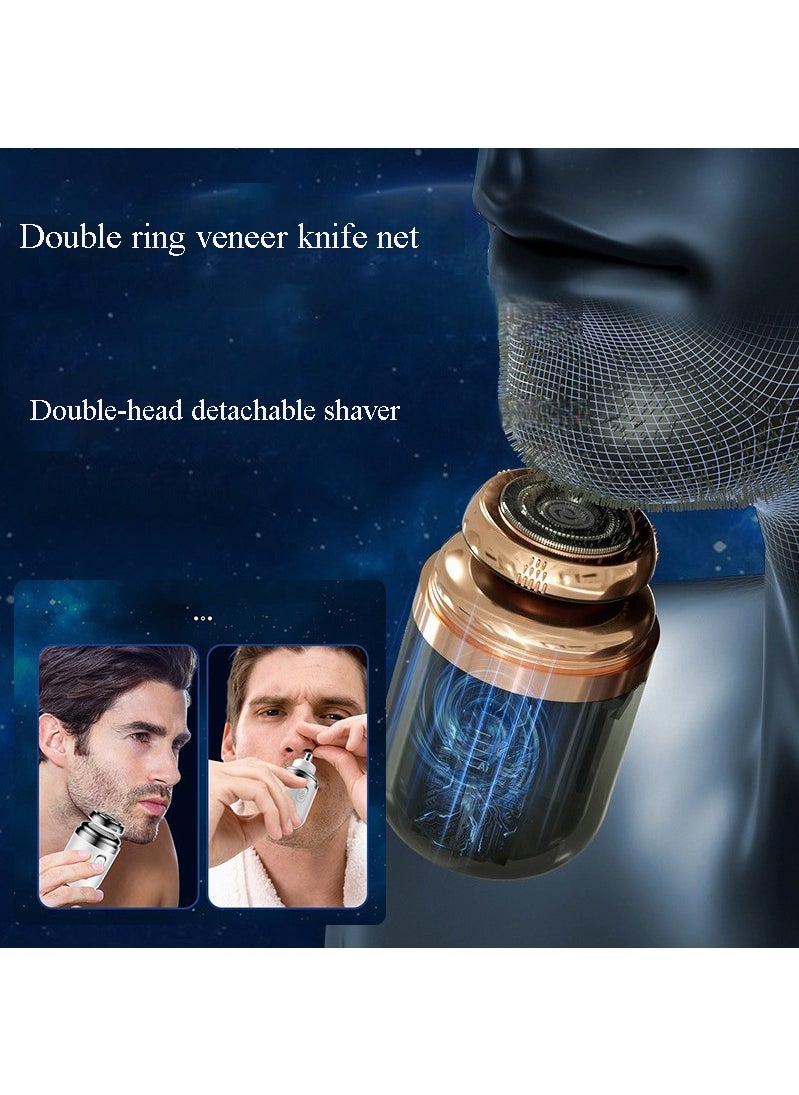 MYONE - 2 In 1 Mini Shaver For Men, Portable Waterproof Automatic Razor Usb Rechargeable - Image 1