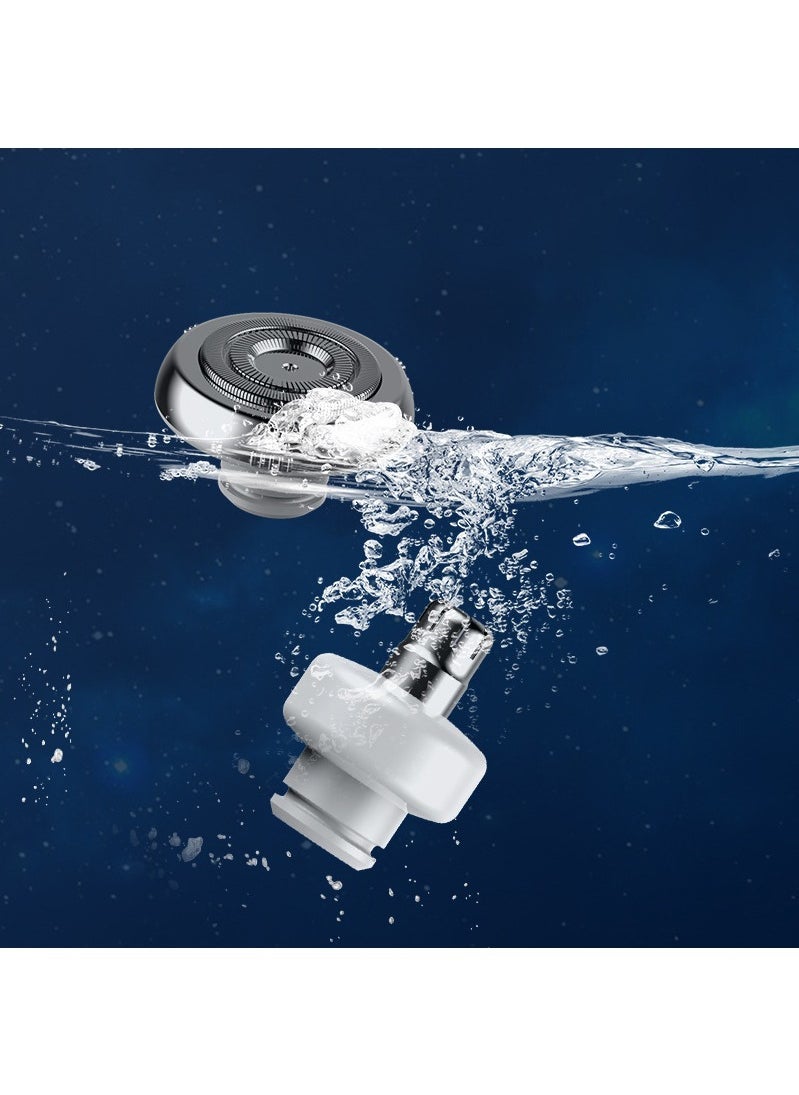 MYONE - 2 In 1 Mini Shaver For Men, Portable Waterproof Automatic Razor Usb Rechargeable - Image 1