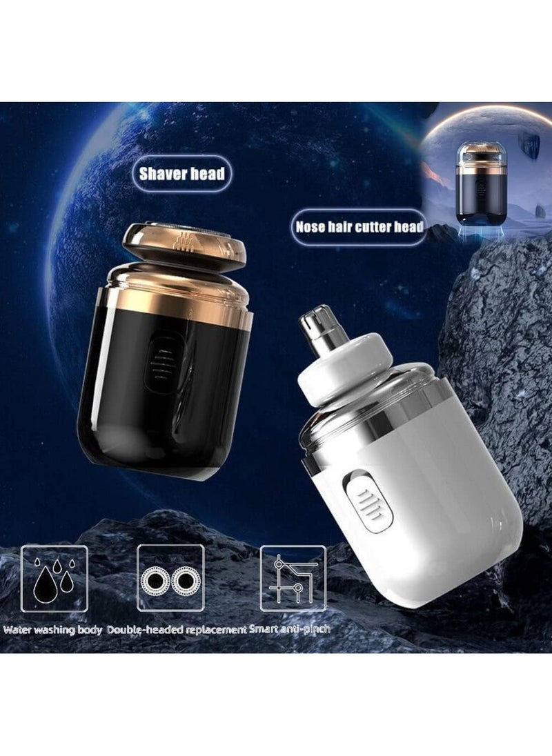 MYONE - 2 In 1 Mini Shaver For Men, Portable Waterproof Automatic Razor Usb Rechargeable - Image 1