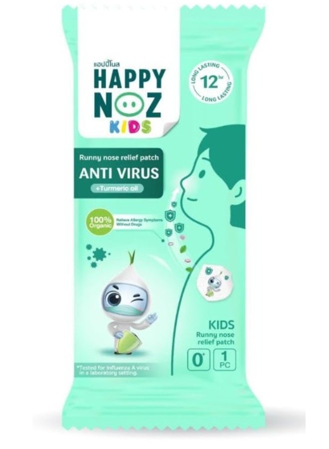 Happy Noz Anti Virus Runny Nose Relief Patch – Green Formula (6 Patches) - Image 3
