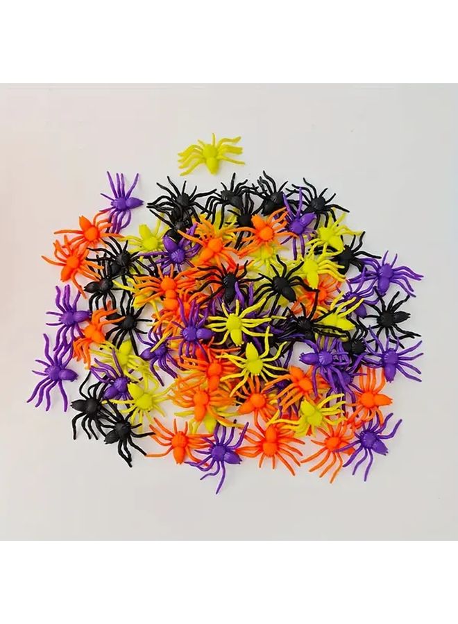 80 Pcs Halloween Spider Decoration Set Bendable Joints Prank Props Indoor Outdoor - Image 4