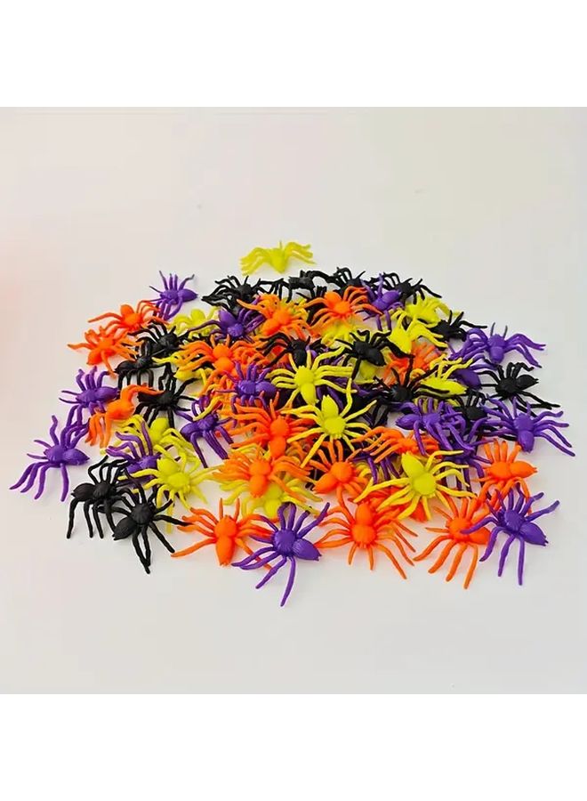 80 Pcs Halloween Spider Decoration Set Bendable Joints Prank Props Indoor Outdoor - Image 1