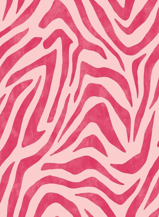 NuWallpaper x RuPaul RuZebra Pink and Red Peel and Stick Wallpaper, RPS6143 - Image 1