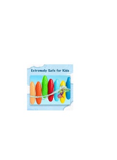 ATLAS Peanut Crayons For Kids 12 Colors Washable Toddler Crayons Nontoxic Baby Crayons For Ages 24 13 48 Coloring Art Supplies  - Image 2
