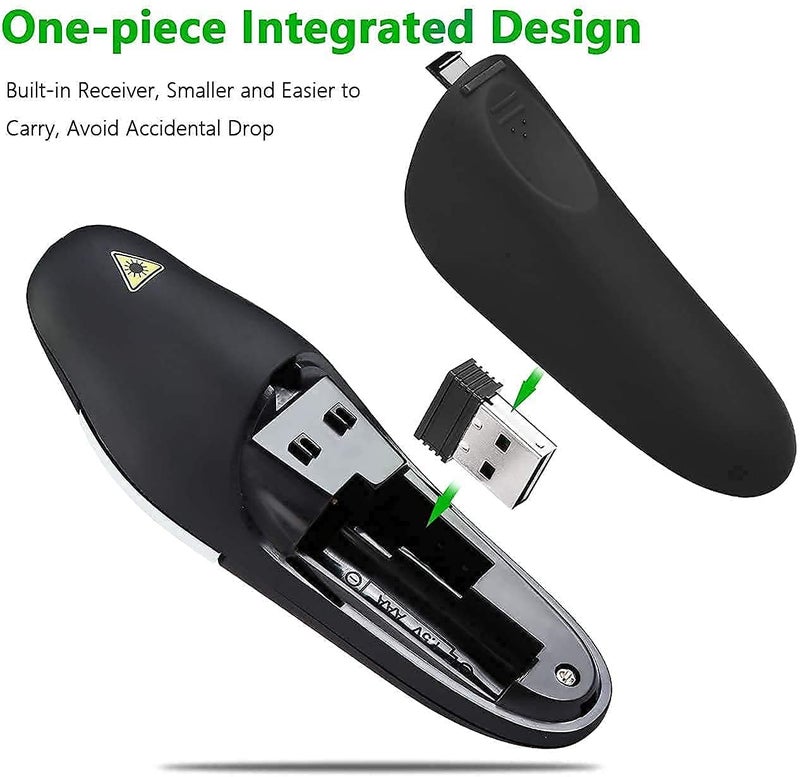BHADANI SALES /Wireless Presenter Remote RF 2.4GHz USB Presentation Remote Control PowerPoint Presentation Clicker for Mac/Keynote/PC/Laptop/PPT - Image 1