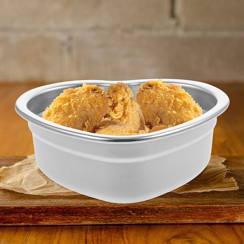 6 pcs Stainless Steel Food Container Heat-shaped Snack Serving Dish Salad Mixing Bowl Kitchen Supply - Image 3