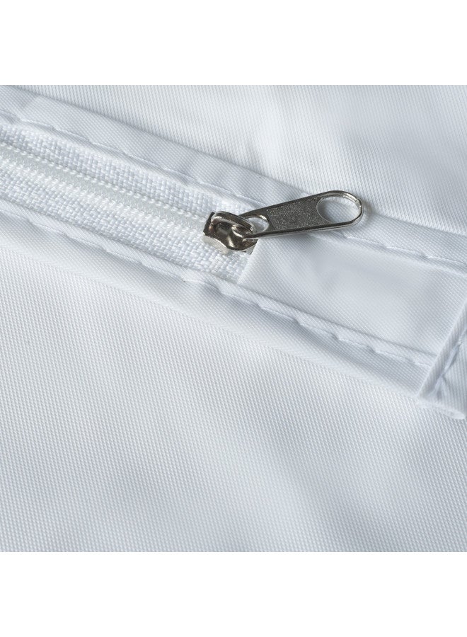 DMI Waterproof Pillow Protector With Zipper, Vinyl Pillow Cover, Travel Pillow Case Cover, Standard, White - Image 5