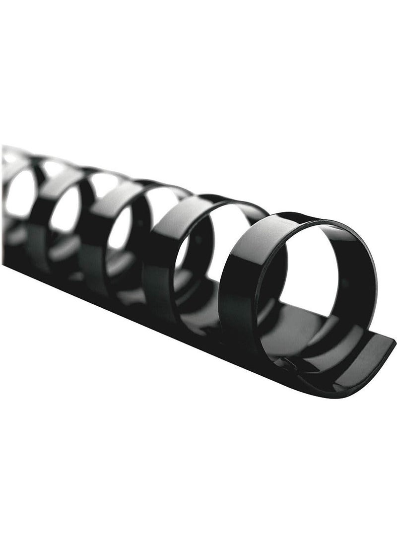 GBC GBC Binding Spines/Spirals/Coils, 5/8" Diameter, 130 Sheet Capacity, CombBind, Black, 25 Pack (4090046)  - Image 3