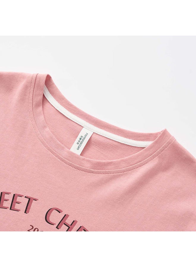 Fentengcare Women's Pajamas Spring Autumn New Pure Cotton Soft Casual Round Neck Homewear Set - Image 5