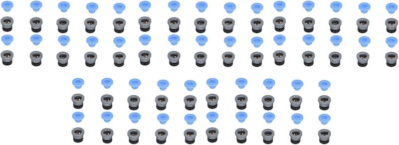 PTFE Heat Resistant Pneumatic Valve Connector Head Quick Connect for 3D Printer Extruder 50 Pack Blue Caps - Image 5