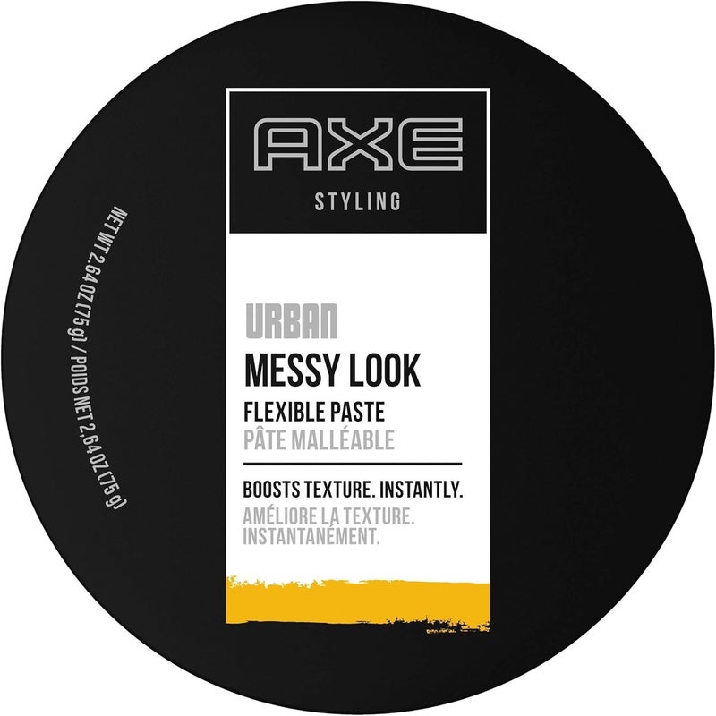 AXE Urban Messy Look Flexible Hair Paste - 2.64 oz, Pack of 3 - Image 1