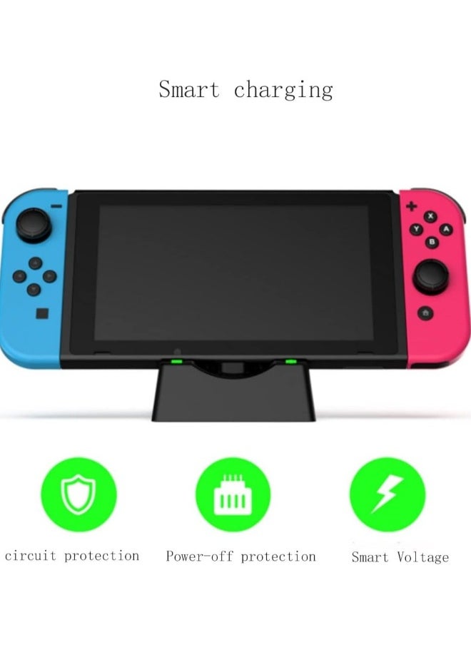 Generic - Multifunctional Charger Docking Station for Nintendo Switch/Switch OLED/Switch Lite Console, Charging Dock Station for Switch Pro Controller Switch Joycons - Image 1