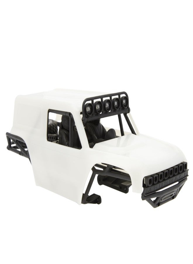 MEUS RACING طقم هيكل وشاسيه MEUS Racing MB18 TRX4M لسيارات Traxxas TRX4M Defender Bronco K10 F150 High Trail 1/18 RC Crawler، قطع غيار مُحسّنة (أبيض) - Image 1