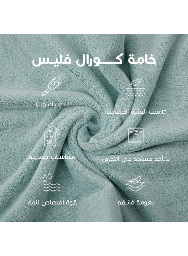 Reefi Modern Quick-Dry Towel, Turquoise, Face - Image 5