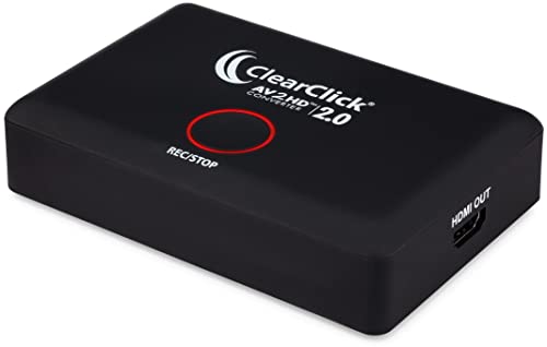 ClearClick AV to HD Converter & Recorder 2.0 (Second Generation) - AV RCA to HDMI Adapter to Convert & Record Video - for VCR, VHS, DVD, Camcorder, Hi8, Gaming to TV - Image 3