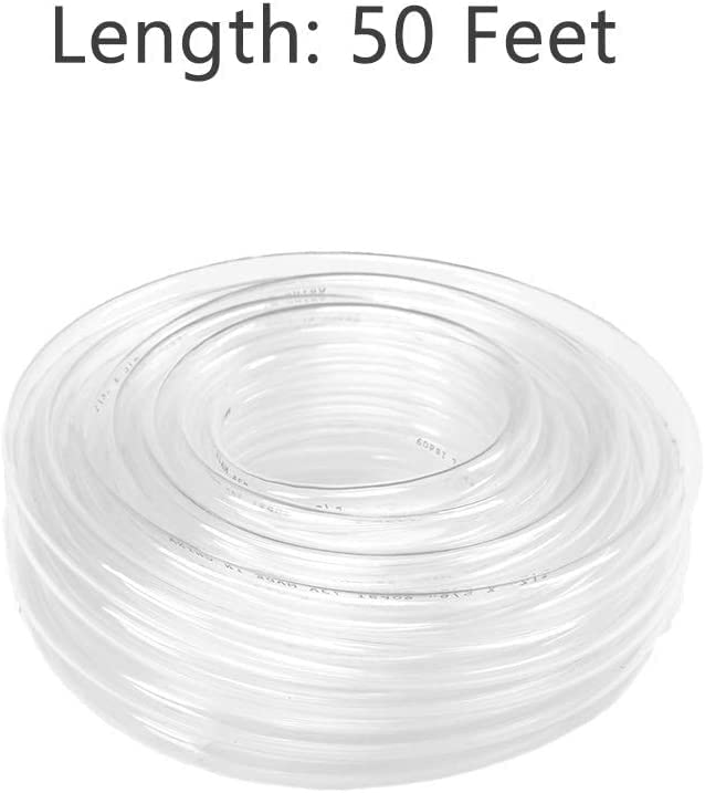 Eastrans 50ft x 1/8" ID Clear Vinyl Tubing, Flexible Hybrid PVC Tubing Hose, Lightweight Plastic Tube UV Chemical Resistant Vinyl Hose, BPA Free and Non Toxic - Image 4