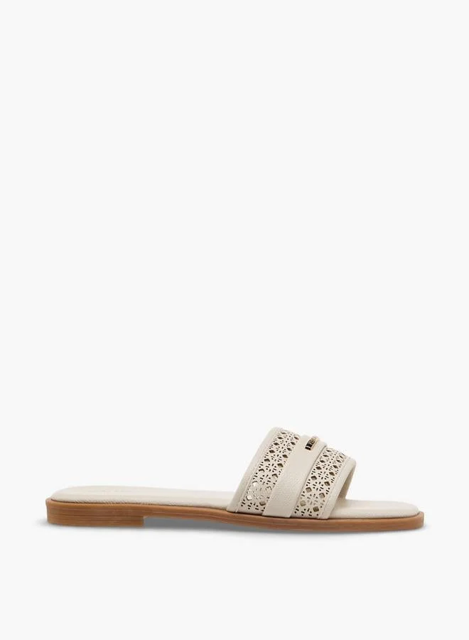 Flora Bella By Shoexpress Flora Bella Women Laser Cut Slide Sandals