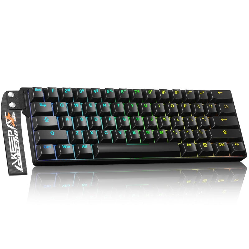 DAREU EK60 HE Rapid Trigger Gaming Keyboard Wired, 0.01mm RT Accuracy Adjustable, Hall Effect Magnetic Switch Hot Swappable, SOCD, 8000Hz Polling, RGB Backlit, 60% Compact Design for Laptop/PC - Image 1