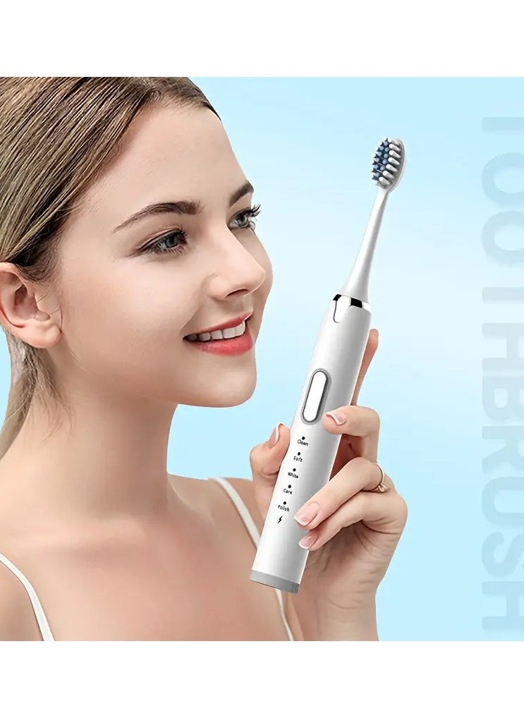 Goolsky Adult Electric Toothbrush USB Charging Model with 3 Replacement Brush Heads, Five Colors to Choose from, High-looking, Fully Automatic, Super Soft Toothbrush Suitable for Sensitive Gums and Teeth  - Image 2
