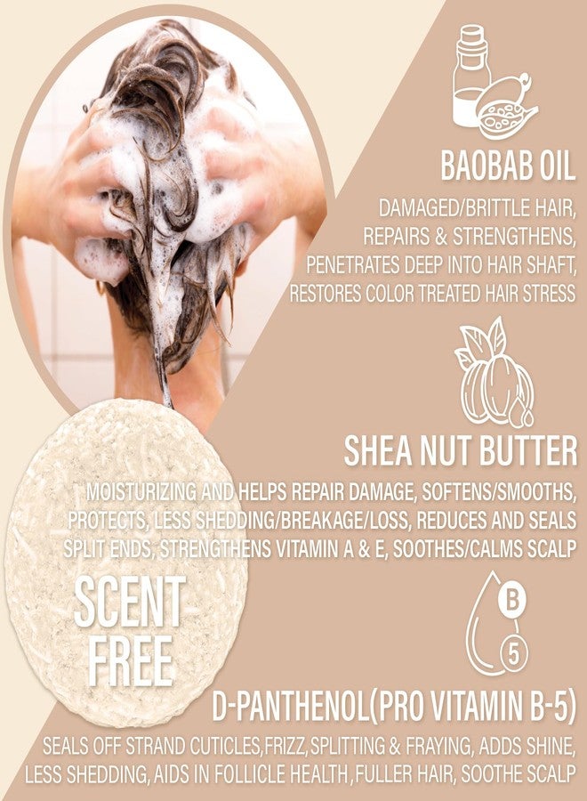 Luxiny Unscented Shampoo Bar for all hair types is Vegan, Sulfate Free and Made in USA. Get up to 60 Washes at Home or use as a Travel Shampoo. Great for strenghtening shampoo for sensitive skin. - Image 3