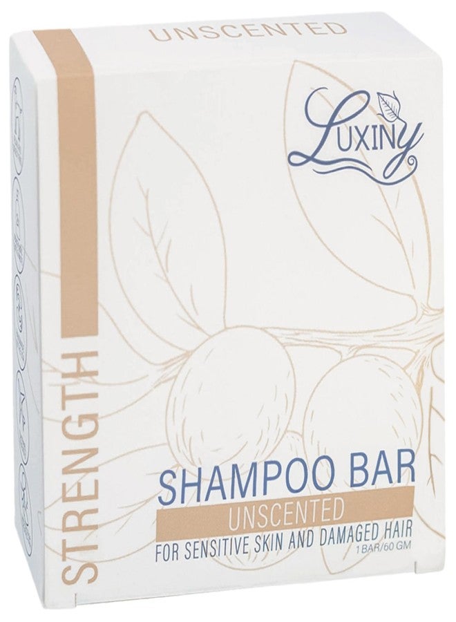 Luxiny Unscented Shampoo Bar for all hair types is Vegan, Sulfate Free and Made in USA. Get up to 60 Washes at Home or use as a Travel Shampoo. Great for strenghtening shampoo for sensitive skin. - Image 1