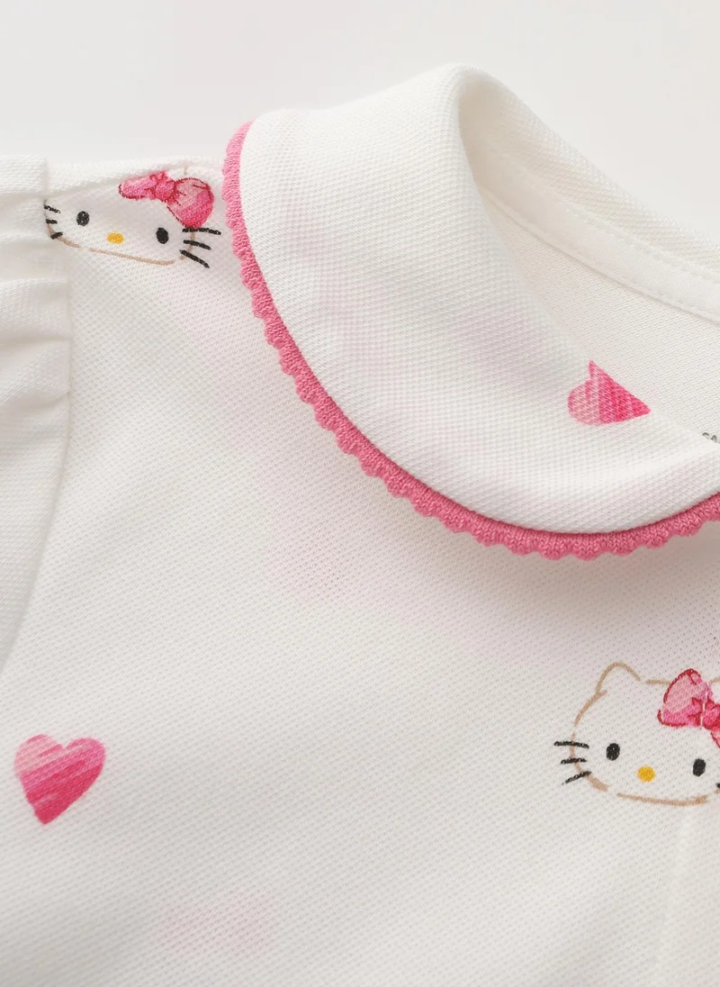 Balabala Kids Girl Lapel short-sleeved T-shirt